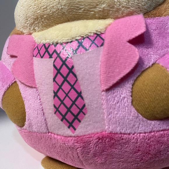 Ty Beanie Ballz Alvin And the Chipmunks Brittany Plush 9 inch Pink Round Toy - Picture 7 of 12